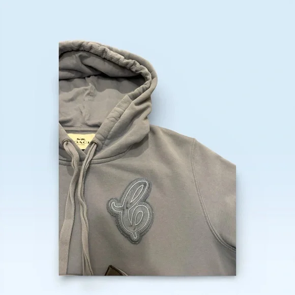 Coach Hoodie Cropped Washed Blue - Picture 3 of 7